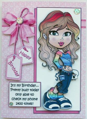 Teen Diva Too Busy to Check Her Phone by Eunice Roberts
