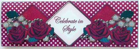 Sunrise Rose Celebrate in Style Exlarge Dl Diamond Topper by Eunice Roberts