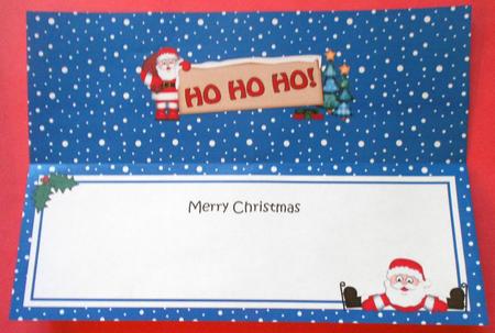 Lge Dl Santa Ho Ho Ho Insert by Eunice Roberts