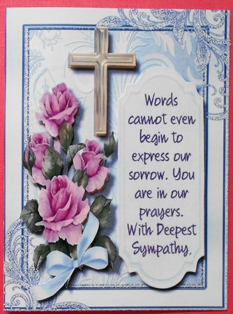 Sympathy , You Are on Our Thoughts by Eunice Roberts