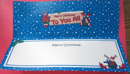 Lge Dl Xmas to You All Rudolph Signpost Insert by Eunice Roberts