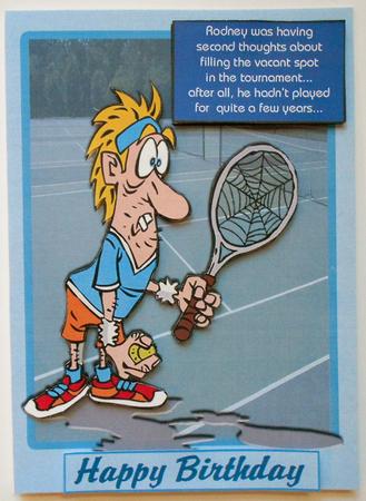 Rodney's Tennis Dilemma - Birthday,fathers Day, Any Occasion by Eunice Roberts
