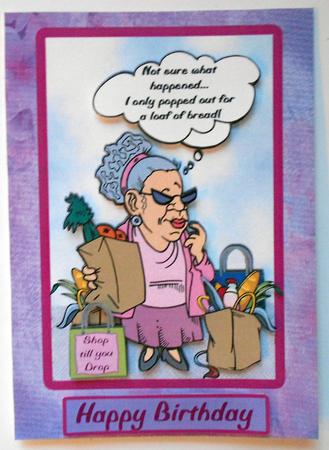 Agnes Goes Shopping - Birthday,mothers Day,any Occasion by Eunice Roberts