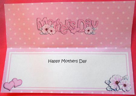 Large Dl Mothers Day Hearts & Flowers Insert by Eunice Roberts