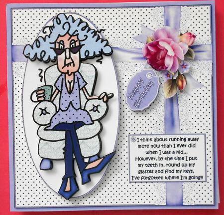 Stella Thinks About Running Away Quick Card by Eunice Roberts