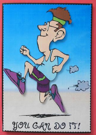 A4 - Good Luck in the Marathon 2 by Eunice Roberts