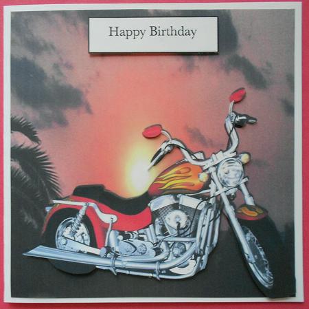 Red Quadbike in the Sunset 8x8 by Eunice Roberts