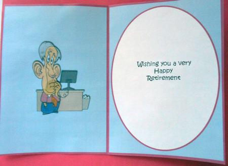 Insert for When I Am 65 Card by Eunice Roberts