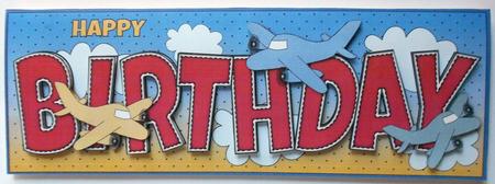 Planes Birthday Large Dl by Eunice Roberts