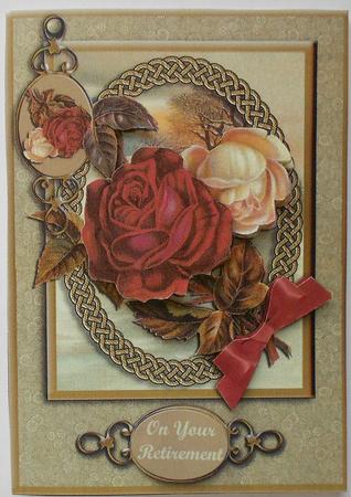 Vintage Roses Birthday or Retirement by Eunice Roberts
