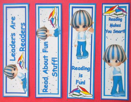 Boy Blue Bookmark Book Mark by Eunice Roberts
