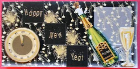 New Year Fold Card by Eunice Roberts