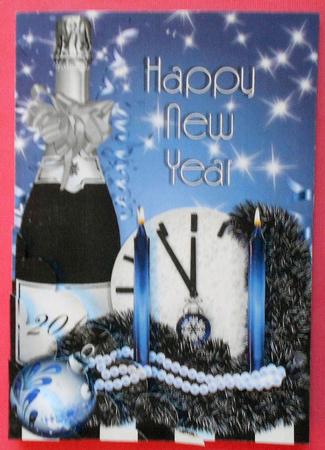 New Year Card Stacker Card by Eunice Roberts
