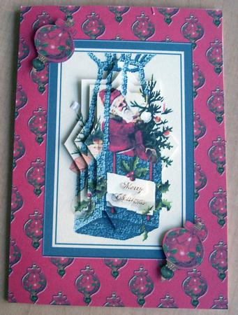 Santa in a Basket by Eunice Roberts