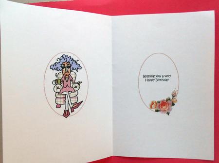 Stella Thinks About Her Youth Quick Card Insert by Eunice Roberts