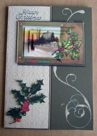Sunset Christmas Scene by Eunice Roberts