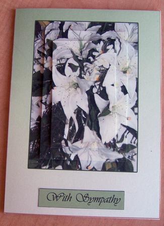 White Lilies on Your Special Day Sympathy Best Wishes Cong by Eunice Roberts