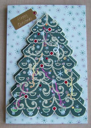 Large Colorful Christmas Tree Topper 1 by Eunice Roberts