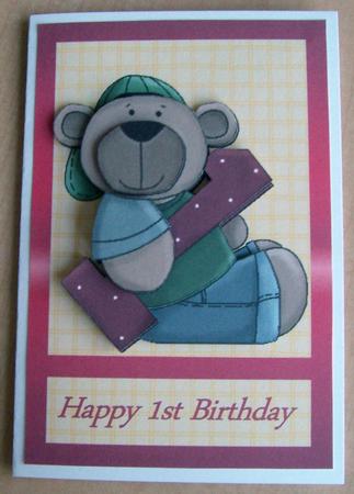 1st Birthday Teddy Step by Step by Eunice Roberts