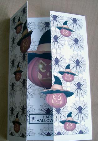 Halloween Pumpkin Gate Fold by Eunice Roberts