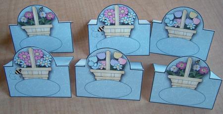 Basket of Flowers - Place Settings by Eunice Roberts