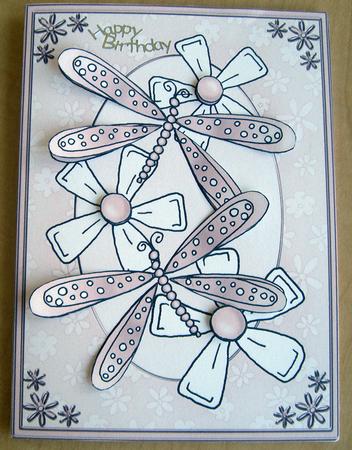 A4 Dreamy Dragonflies by Eunice Roberts