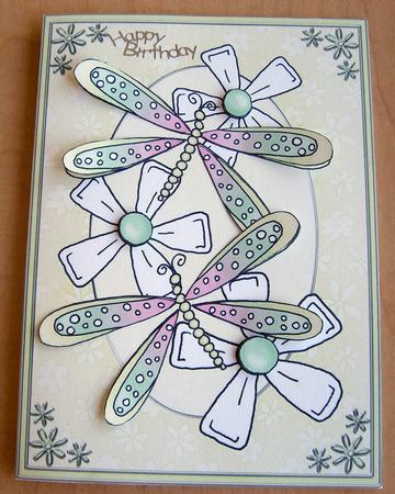 A4 Dreamy Dragonflies by Eunice Roberts