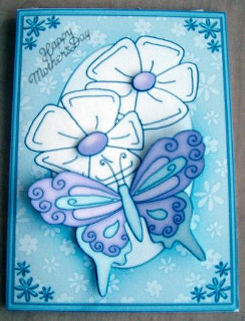 A4 Fluttery Butterfly by Eunice Roberts