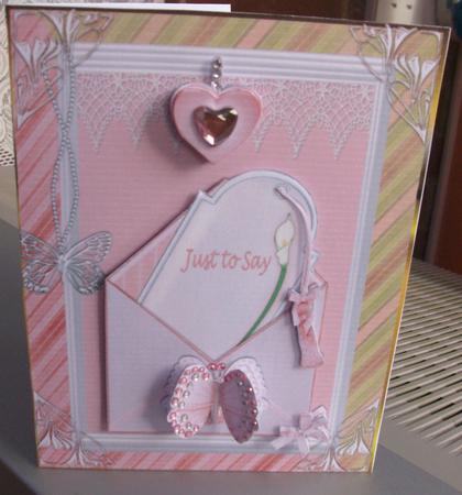 Just to Say Lace with Envelope Tag by Eve Bartlett