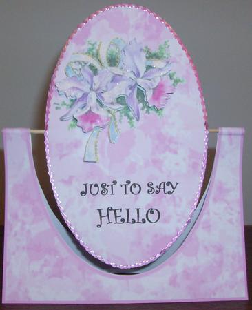 Orchids for You- Spinner Card-just to Say Hello by Eve Bartlett