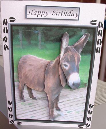 Donkey 3D Decoupage by Eve Bartlett