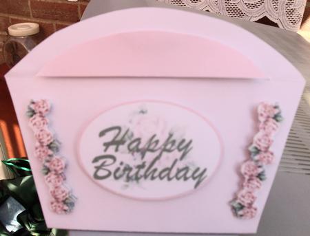 Birthday Rose Purse Card by Eve Bartlett