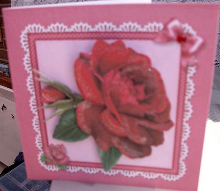 Just Roses Matching Insert Square Portrait by Eve Bartlett