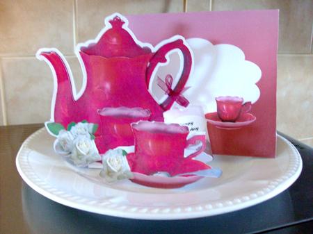 Red Teapot Stand Alone Kit by Eve Bartlett