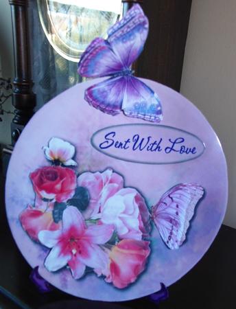 Butterfly Plate by Eve Bartlett
