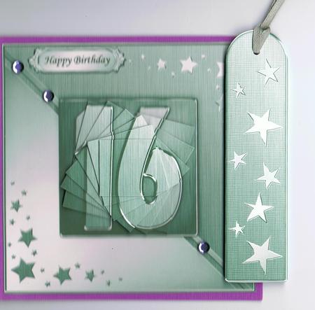 16th Metallic Age Quick Card with Twisted Pyramage by Eve Mcmean