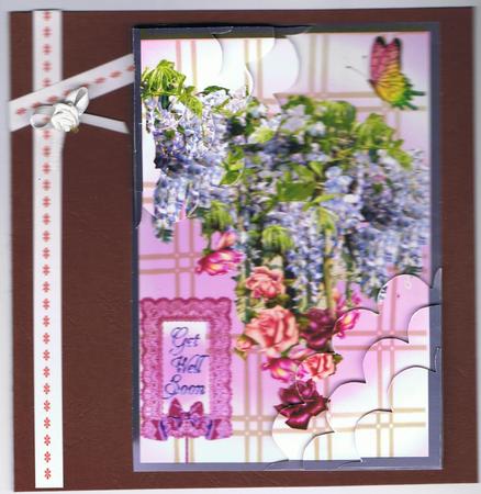 Wisteria and Roses Get Well by Eve Mcmean