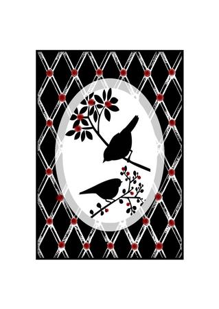 Subtle Shades Garden Fence Frame Effect Card Fronts by Eve Mcmean