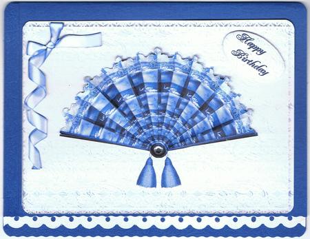 Swan Fan and Ribbon by Eve Mcmean