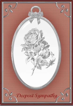 A5 'silver Metallic Frame' Card Front or Insert by Eve Mcmean