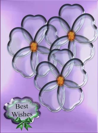 Glass Flowers Quick Card by Eve Mcmean