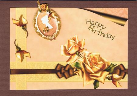 Saffron Rose Background Paper by Eve Mcmean