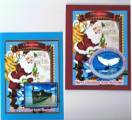 Merry Christmas from Australia 2 Card Sheet with Giftag Featured Gallery Photo