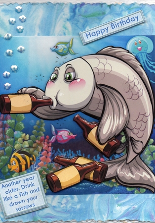 No Wonder We Drink Like Fish 8x8 Decoupage Mini Kit Featured Gallery Photo