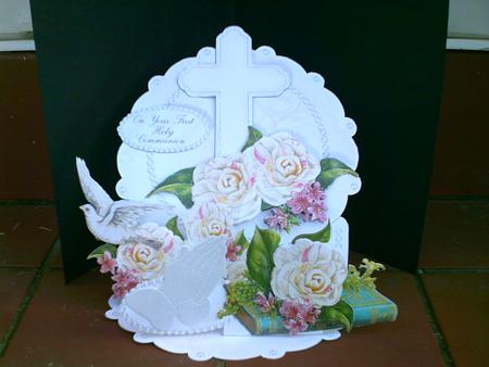 Giant Easel Tableau 3D Card Kit - Confirmation/communion by Faith Irvine