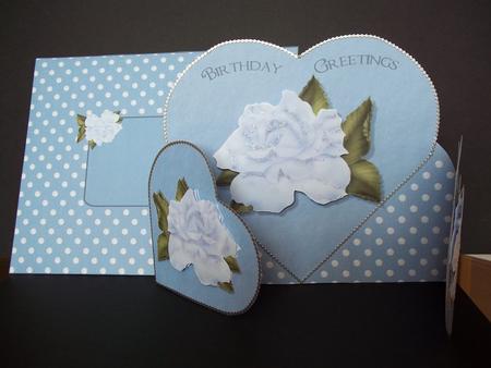 Blue Roses Wraparound Gatefold Kit by Faith Irvine