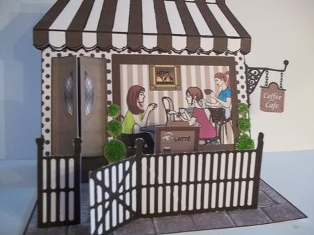 Chatte Lattte - 3D Cafe Easel Card Kit by Faith Irvine