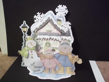 Giant Easel Tableau 3D Card Kit - Snow! Snow! Snow! by Faith Irvine