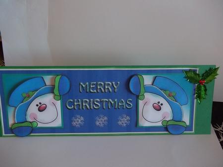 Peeking Snowman by Faith Irvine