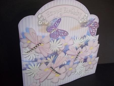 3D Dragonflies and Flowers Pop Out Card Kit by Faith Irvine